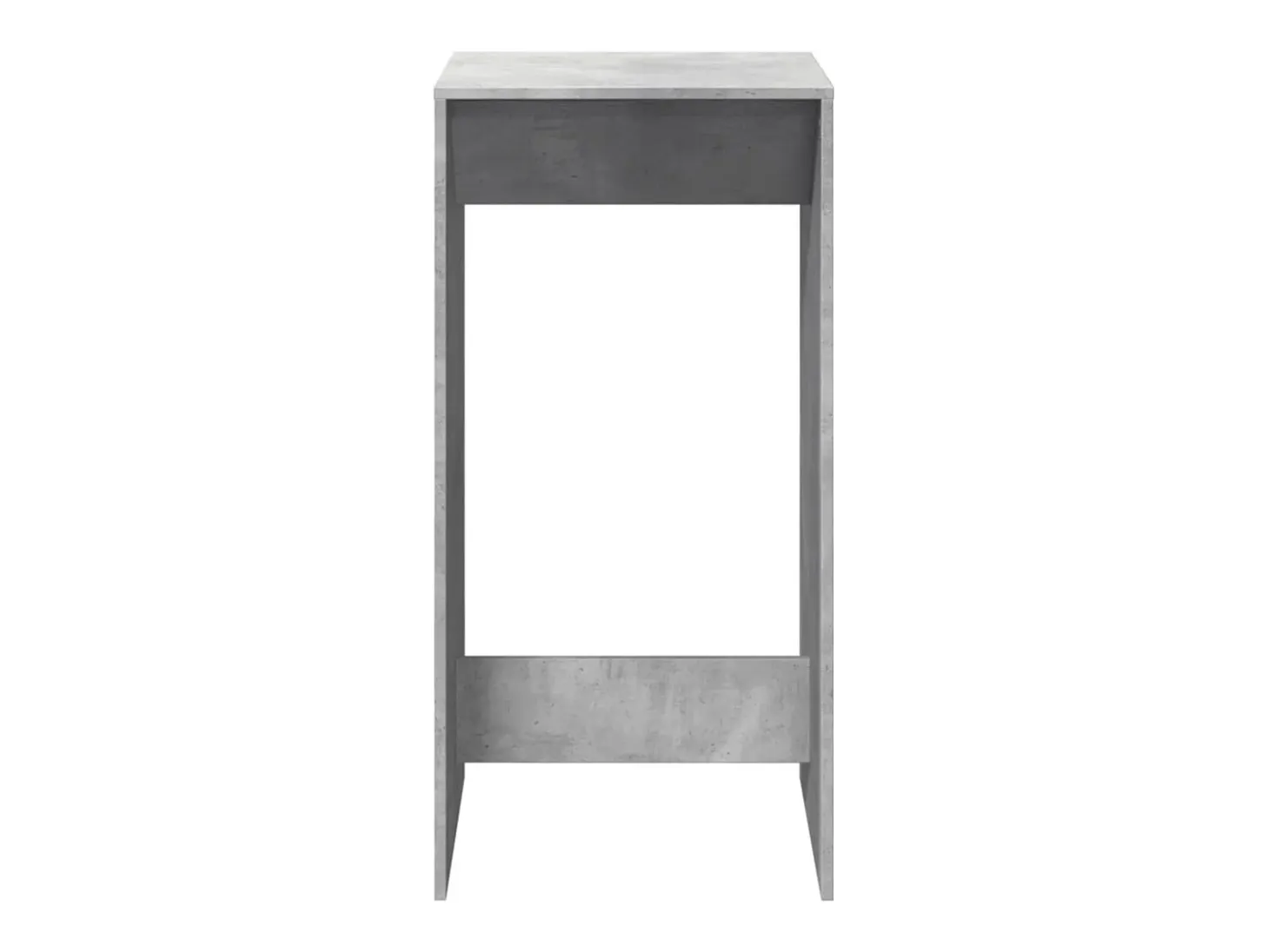 Mesa alta de bar madera ingeniería gris hormigón 51x50x103,5 cm