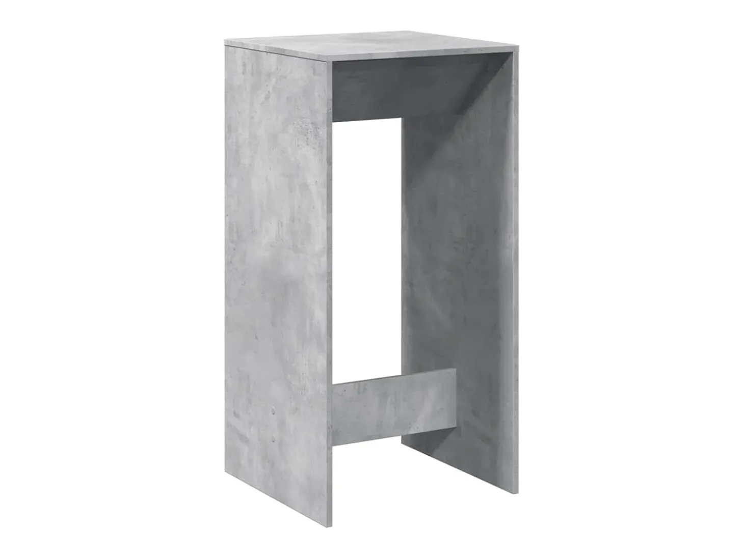 Mesa alta de bar madera ingeniería gris hormigón 51x50x103,5 cm