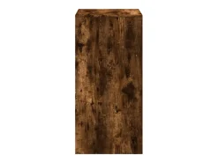 Mesa alta de bar madera ingeniería roble ahumado 51x50x103,5 cm
