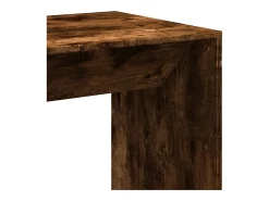 Mesa alta de bar madera ingeniería roble ahumado 51x50x103,5 cm
