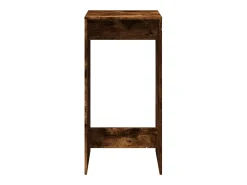 Mesa alta de bar madera ingeniería roble ahumado 51x50x103,5 cm