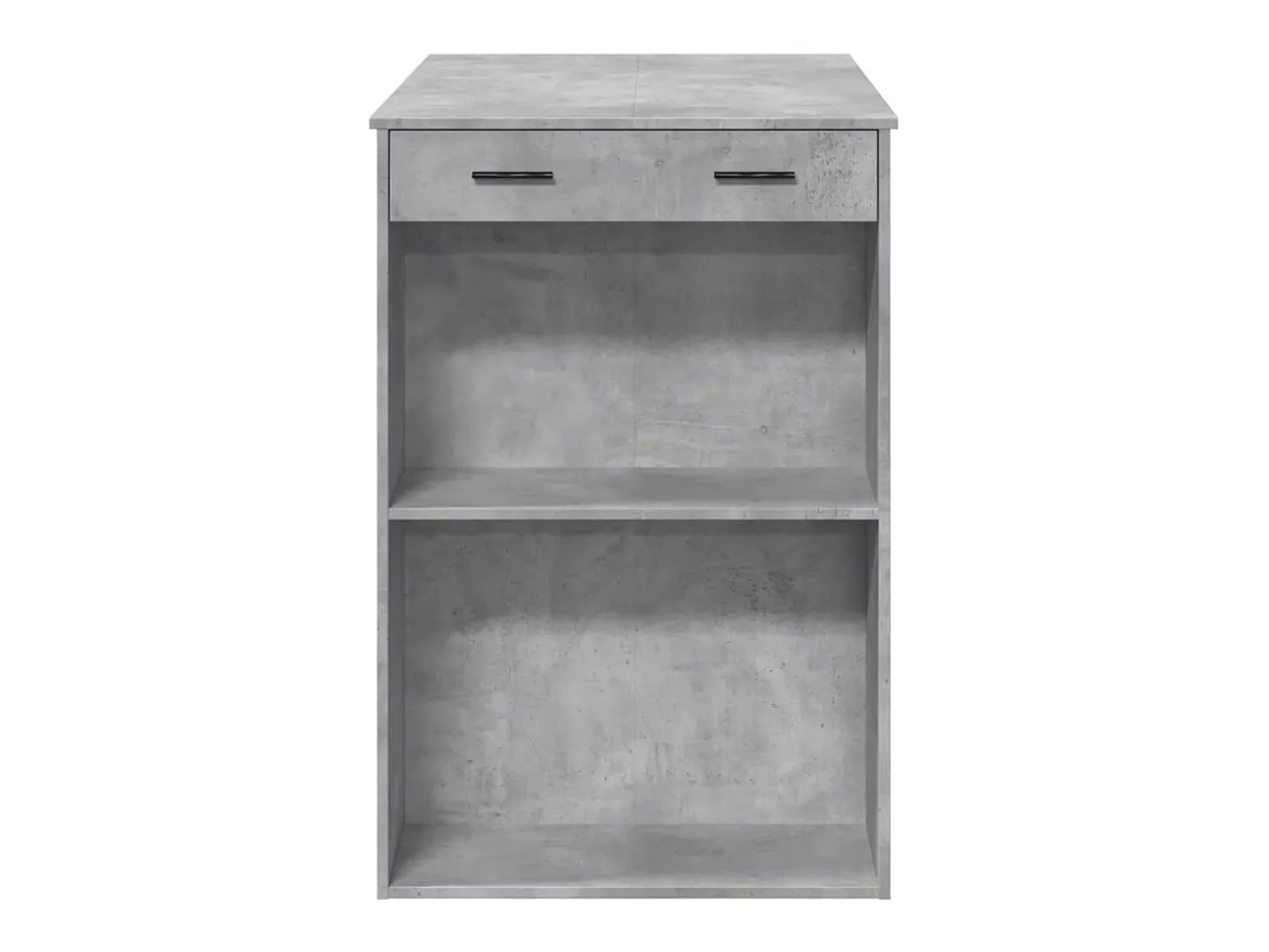 Mesa alta de bar madera ingeniería gris hormigón 102x70x103,5cm