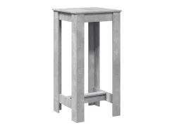 Mesa alta de bar madera ingeniería gris hormigón 51x50x103,5 cm