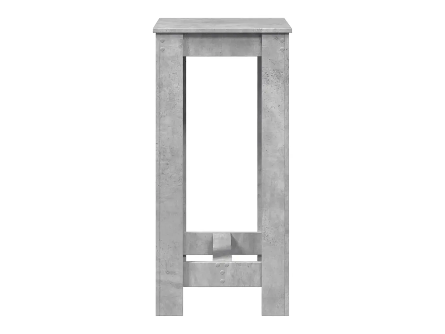 Mesa alta de bar madera ingeniería gris hormigón 51x50x103,5 cm