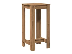 Mesa alta de bar madera ingeniería roble artisian 51x50x103,5cm