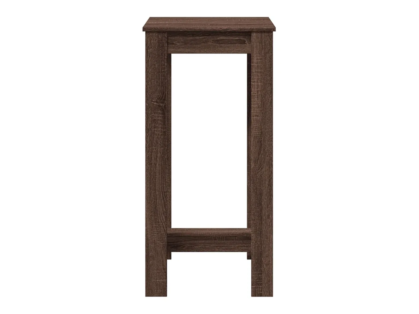 Mesa alta de bar madera ingeniería marrón roble 51x50x103,5 cm