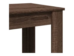 Mesa alta de bar madera ingeniería marrón roble 51x50x103,5 cm