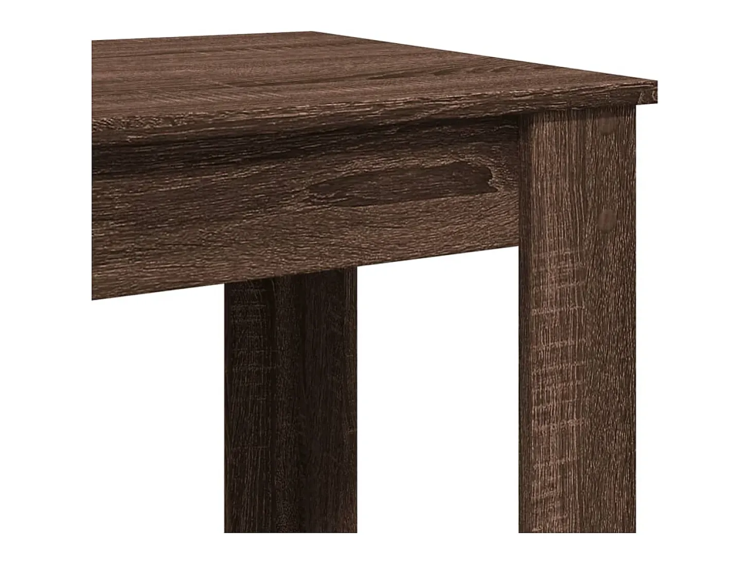 Mesa alta de bar madera ingeniería marrón roble 51x50x103,5 cm