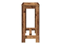 Mesa alta de bar madera ingeniería envejecida 102x50x103,5 cm