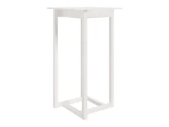 Mesa alta de bar madera maciza de pino blanco 60x60x110 cm
