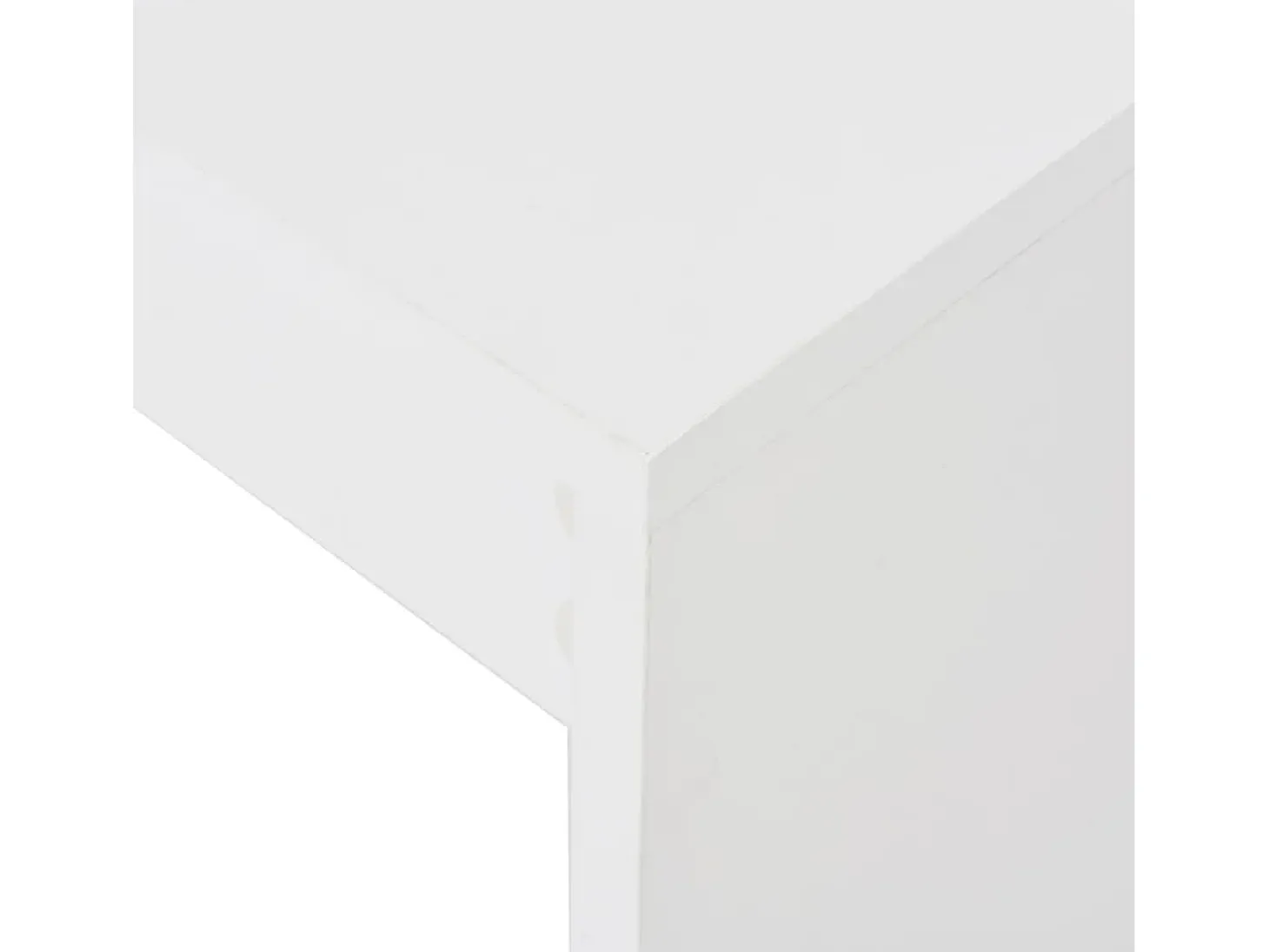 Mesa alta de cocina con estantería blanco 110x50x103 cm ES119585
