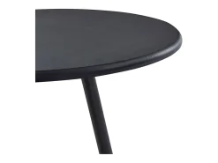 Mesa alta de cocina MDF negro 60x107,5 cm