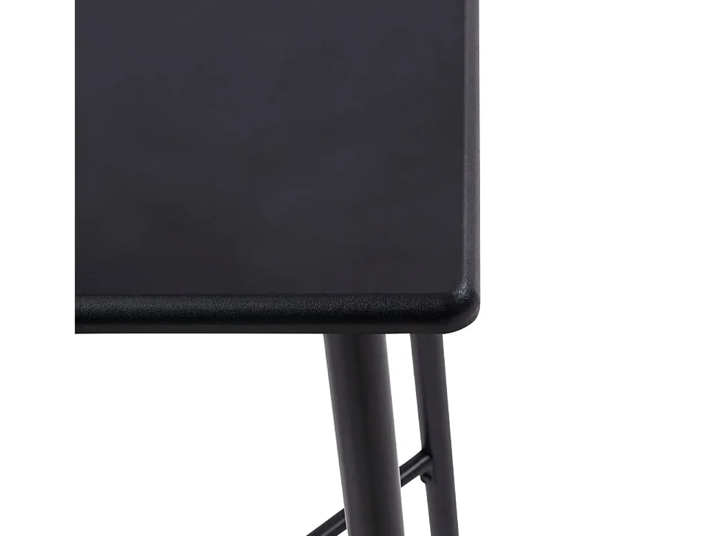 Mesa alta de cocina MDF negro 60x60x111 cm ES589153