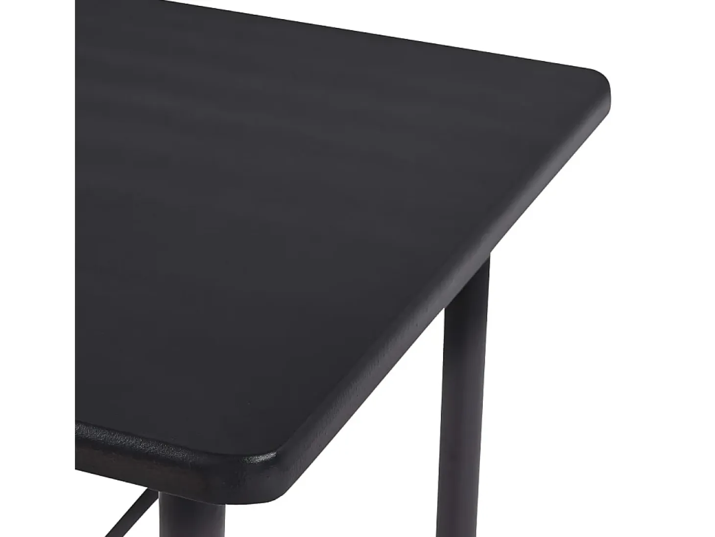 Mesa alta de cocina MDF negro 120x60x110 cm