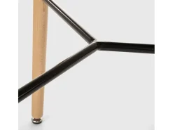 Mesa alta de diseño escandinavo de madera 60x60 redonda de madera Shrub - Negro