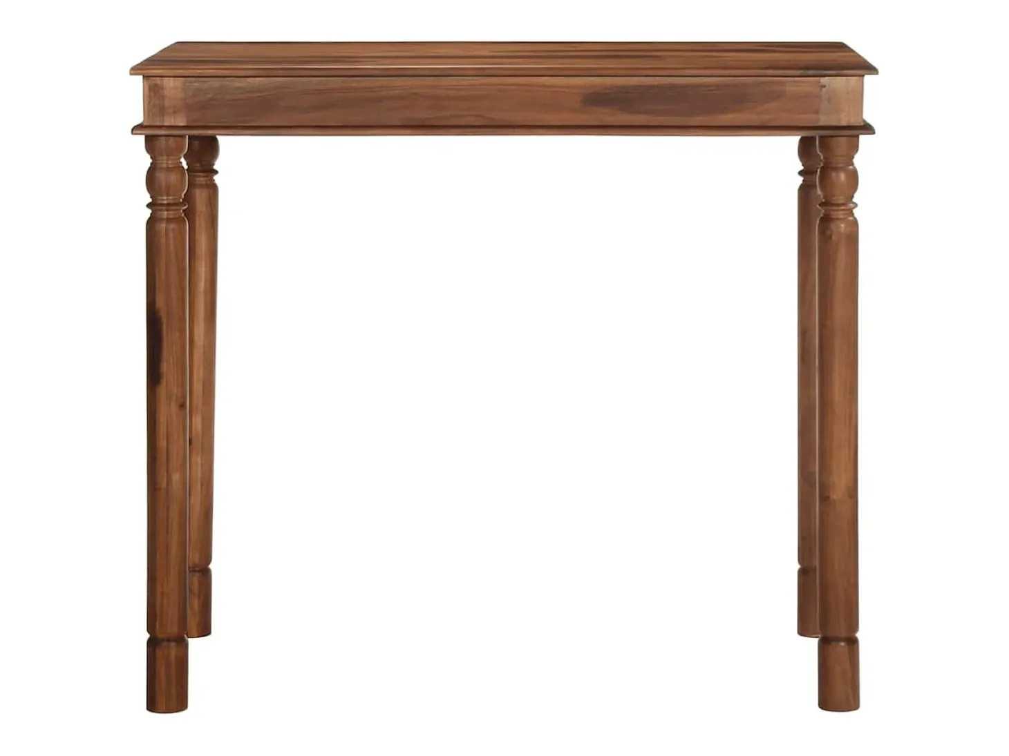 Mesa alta de madera maciza de acacia 120x60x107 cm