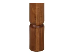 Mesa alta de madera maciza de acacia 120x60x107 cm