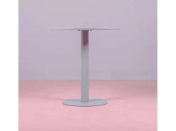 Mesa alta industrial de acero de 76cm de altura - Brandon - Gris