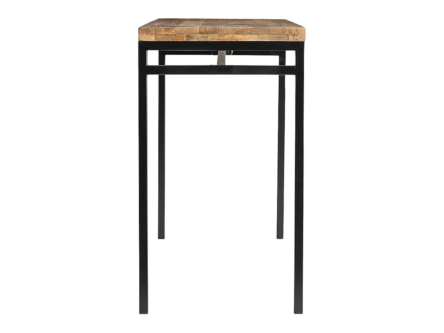 Mesa alta industrial en mango y metal negro YPSTER