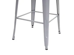 Mesa alta MCW-A73 con tablero de madera incluido, gris