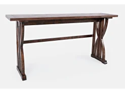 Mesa alta 188x91,5x46 cm marrón oscuro Avola AV1931-74