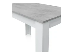Mesa auxiliar Cloe para Cocina/Salón Blanco Artik y Cemento 78x109x67 cm