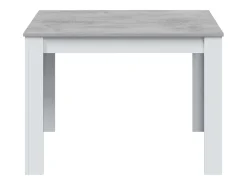 Mesa auxiliar Cloe para Cocina/Salón Blanco Artik y Cemento 78x109x67 cm