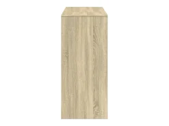 Mesa bar con estante madera roble Sonoma 124x46x103,5 cm