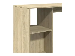 Mesa bar con estante madera roble Sonoma 124x46x103,5 cm