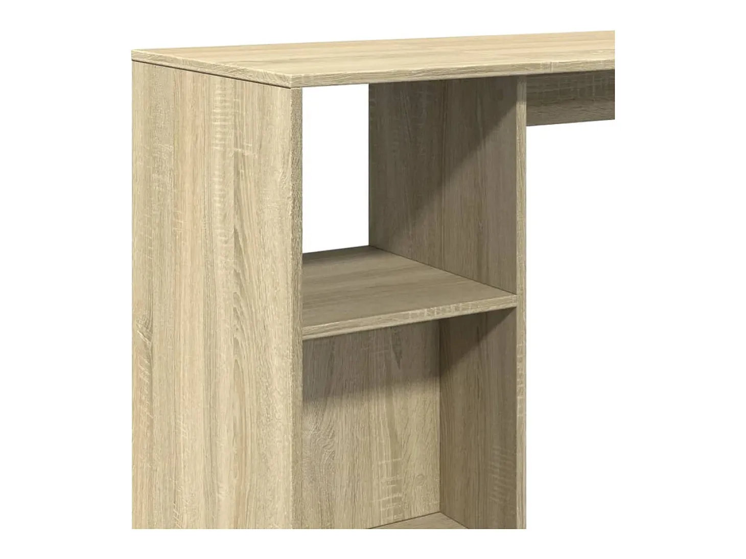 Mesa bar con estante madera roble Sonoma 124x46x103,5 cm