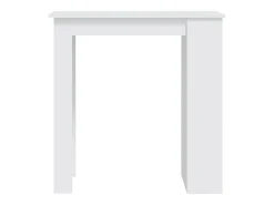 Mesa bar estante almacenaje contrachapada blanco 102x50x103,5cm ES872893
