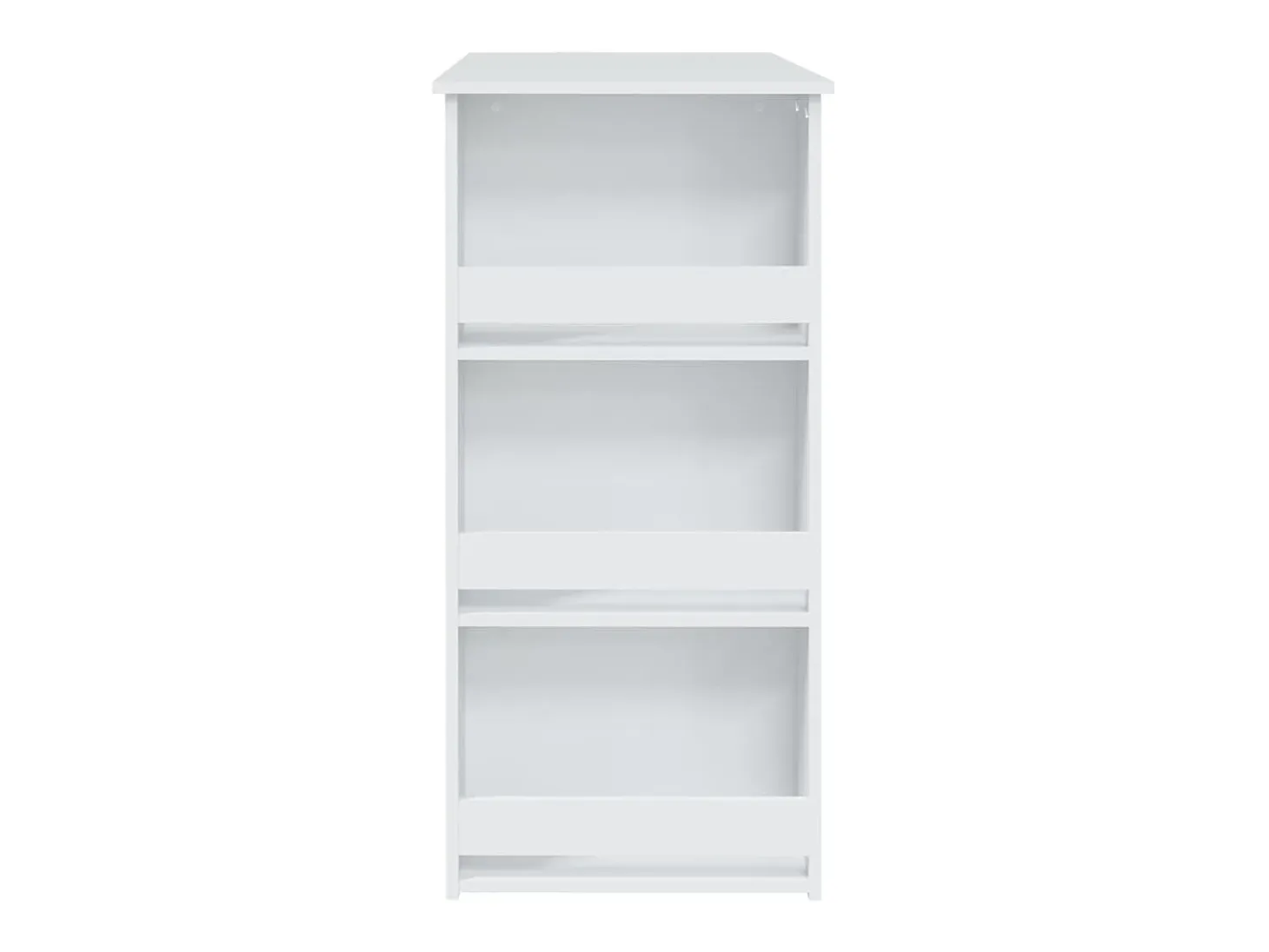 Mesa bar estante almacenaje contrachapada blanco 102x50x103,5cm