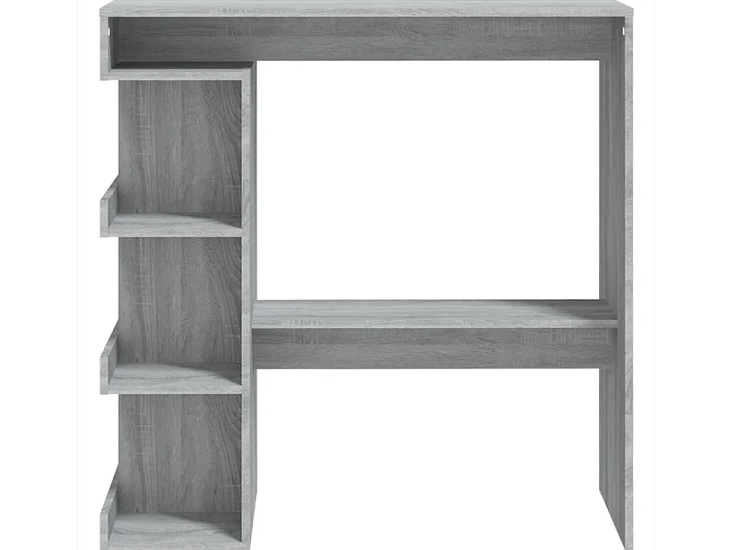 Mesa bar estante almacenaje gris Sonoma 100x50x101,5 cm