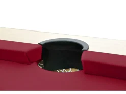 Mesa billar y ping-pong BALTHAZAR - 213x112x81.5 cm-rojo