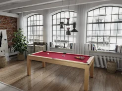 Mesa billar y ping-pong BALTHAZAR - 213x112x81.5 cm-rojo
