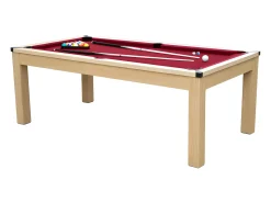 Mesa billar y ping-pong BALTHAZAR - 213x112x81.5 cm-rojo