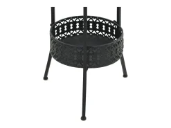 Mesa bistró de metal negra 40x70 cm ES416616