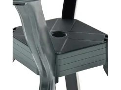 Mesa bistro de plástico verde 70x70x72 cm ES929201