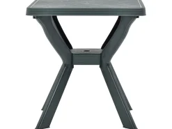 Mesa bistro de plástico verde 70x70x72 cm ES929201