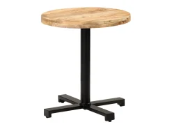 Mesa bistro redonda Ø70x75 cm Madera de mango en bruto