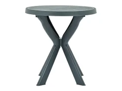 Mesa bistro verde plástico Ø70 cm ES775092