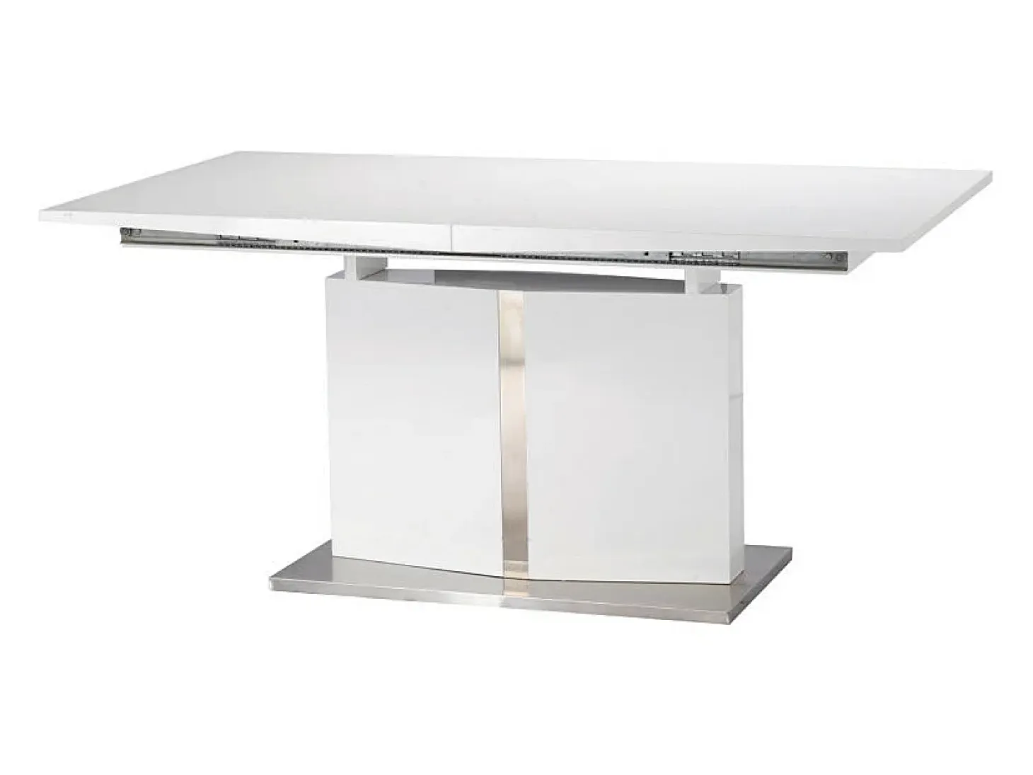 Mesa comedor extensible TRINITY 6 a 8 cubiertos MDF Blanco