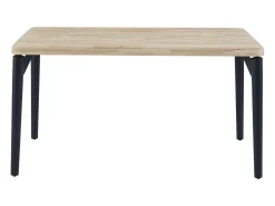Mesa Comedor Fija Napi Estilo Industrial 6 Pers. Roble/Negro 140x80 cm