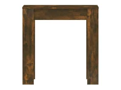 Mesa comedor madera contrachapada roble ahumado 140x74,5x76 cm
