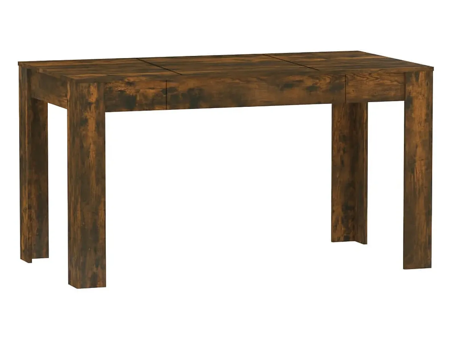 Mesa comedor madera contrachapada roble ahumado 140x74,5x76 cm
