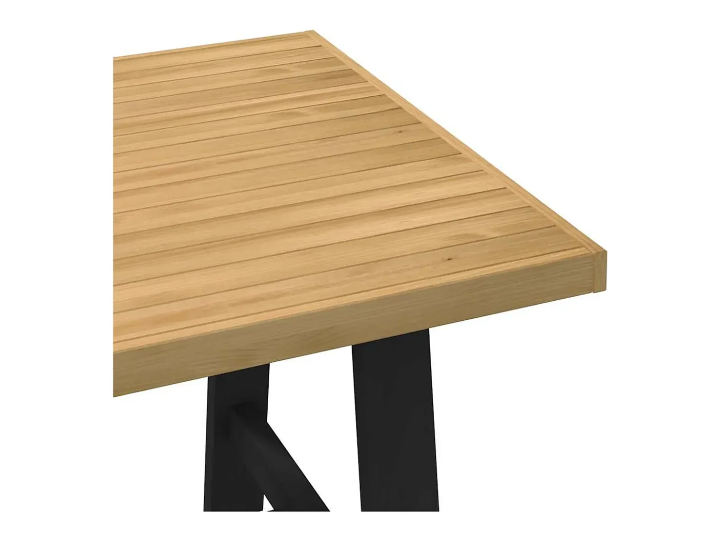 Mesa comedor NOAIN patas forma A madera maciza pino 160x90x75cm