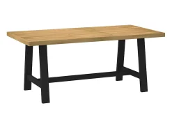 Mesa comedor NOAIN patas forma A madera maciza pino 180x90x75cm