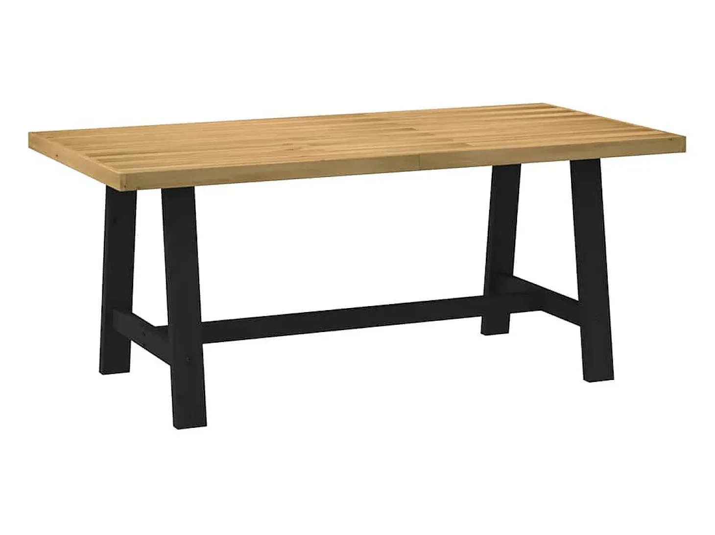 Mesa comedor NOAIN patas forma A madera maciza pino 180x90x75cm