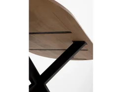 Mesa comedor ovalada 180x90 de madera de acacia