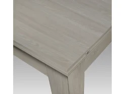 Mesa con acabado olmo perla, extensión abatible 90×90 cm - 180×90 cm - LIPARI